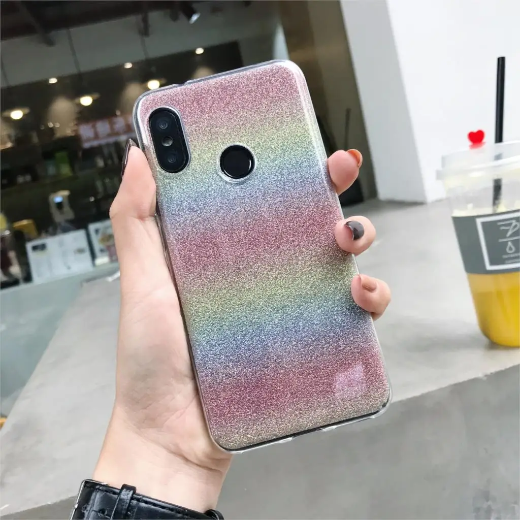 Чехол с блестящим градиентом для Huawei Nova 4 3 5 5i P30 P20 Pro P10 Lite Mate 30 20 10 Honor 10i мягкий