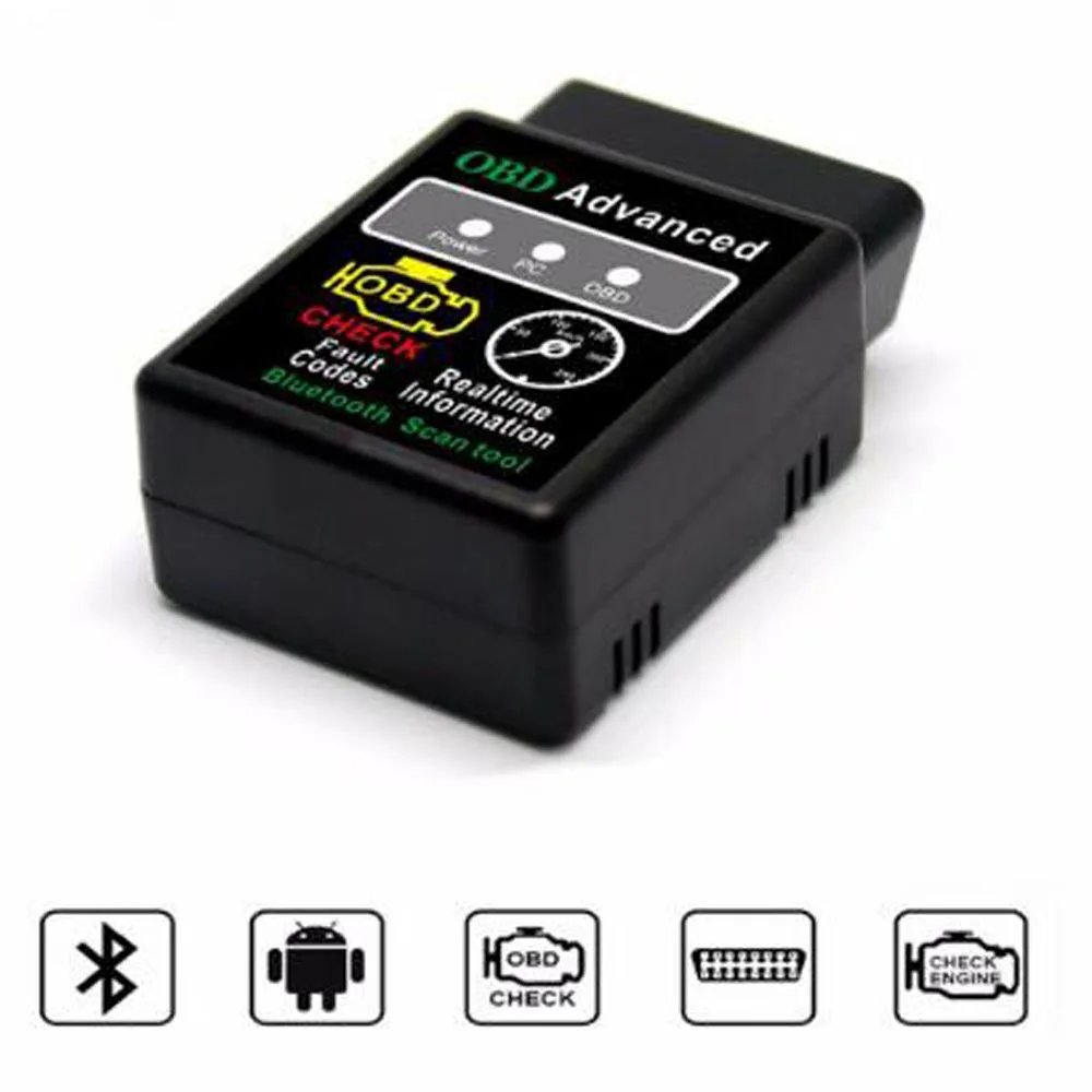 12 В дизельный мини-тестер OBD 2 Авто диагностический сканер новейший V1.5 Супер Мини ELM327 OBD2 OBD II Bluetooth WIFI ELM 327 - Цвет: HH327 Bluetooth