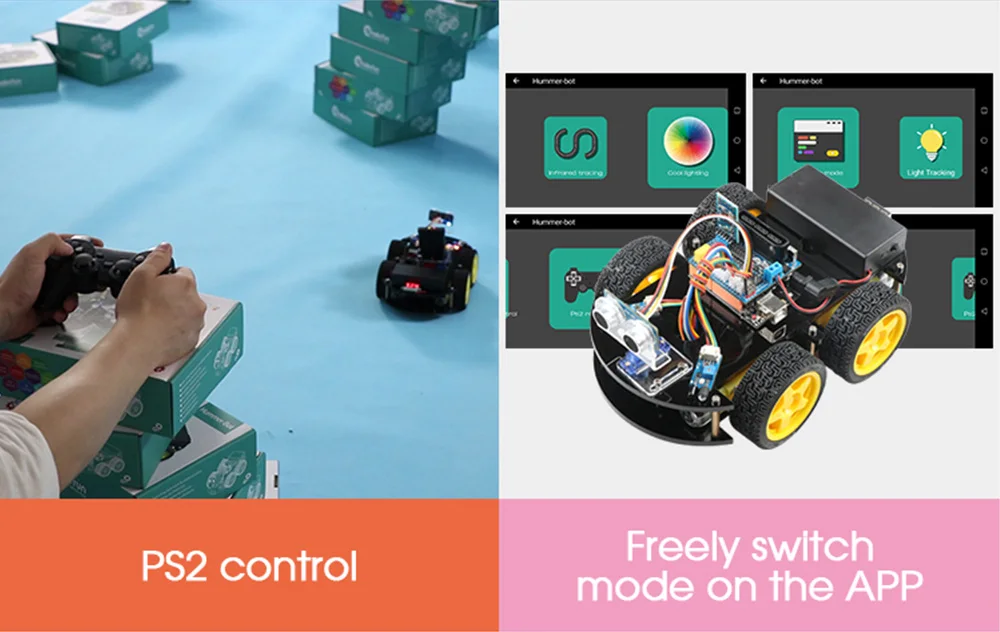 Emakefun для Arduino робот 4WD автомобили приложение RC пульт дистанционного управления Bluetooth робототехники Обучающий Набор Обучающие игрушки для детей