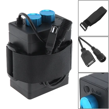 

EB03 Portable Waterproof IP67 Black Battery Case Box with USB Interface Support 6x18650 Battery Fit for Bicycle LED Light