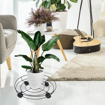 

1 Set Pulley Flower Pot Holder Iron Art Flower Pot Stand Flowerpot Rack for Home