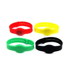 1 шт. 13,56 МГц RFID водонепроницаемый силикагель S50 1K IC браслет для системы контроля доступа наручный брелок-карточка Токен метка