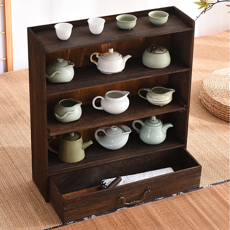 

Wall Mounted Kitchen Storage Shelf Rack Wooden