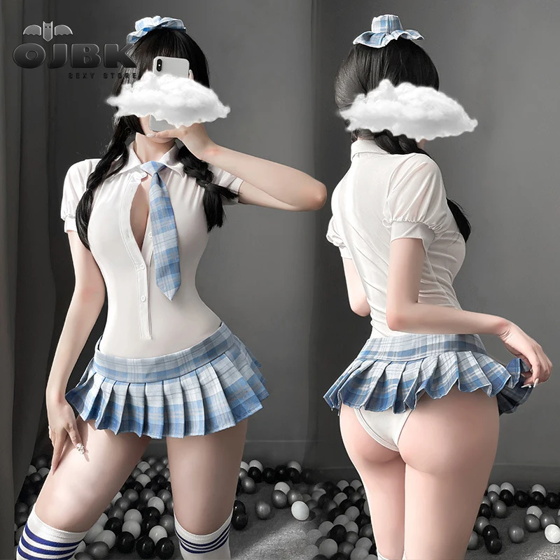 Sexy School Girl Cosplay Outfit Erotic College Uniform For Women Kawaii Pleated Skirt Japanese Student Role Play Set Hot Sale |