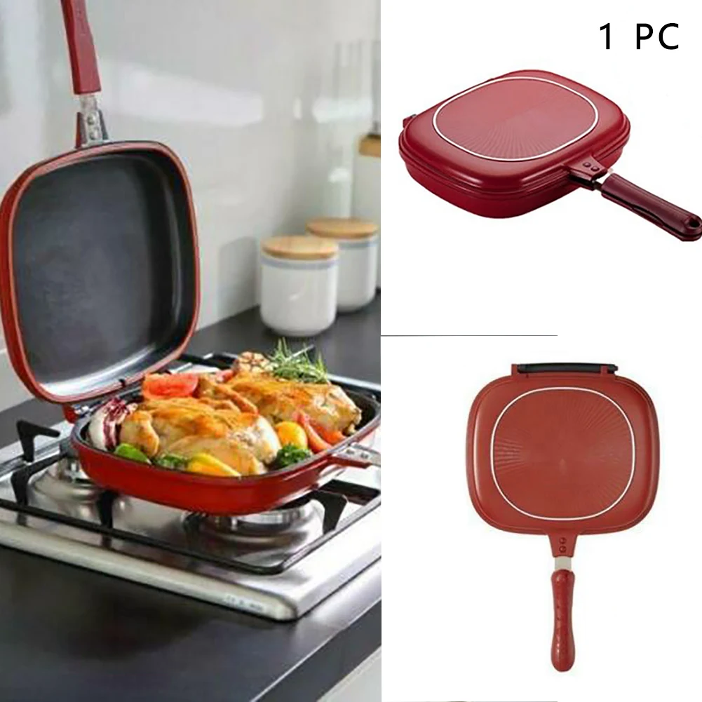 

Pancake Cookware Omelette Trays Pot Professional Non-stick Double Sided Breakfast Baking Frying Pan Kitchen Square Steak