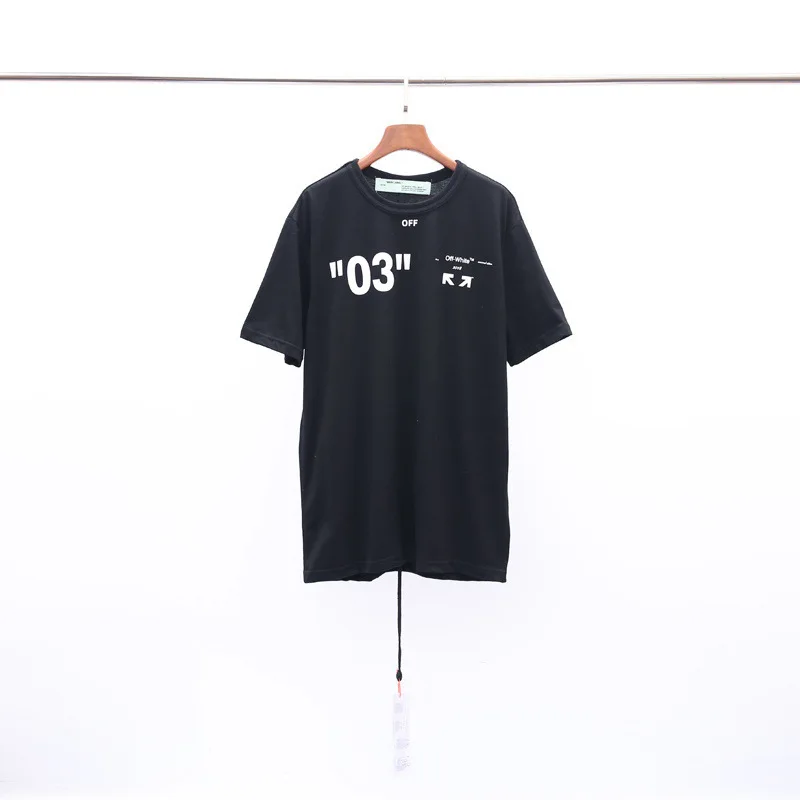 19SS OFF-WHITE летняя Новинка 03 Limited OW принт звезда мужская пара короткий рукав Футболка