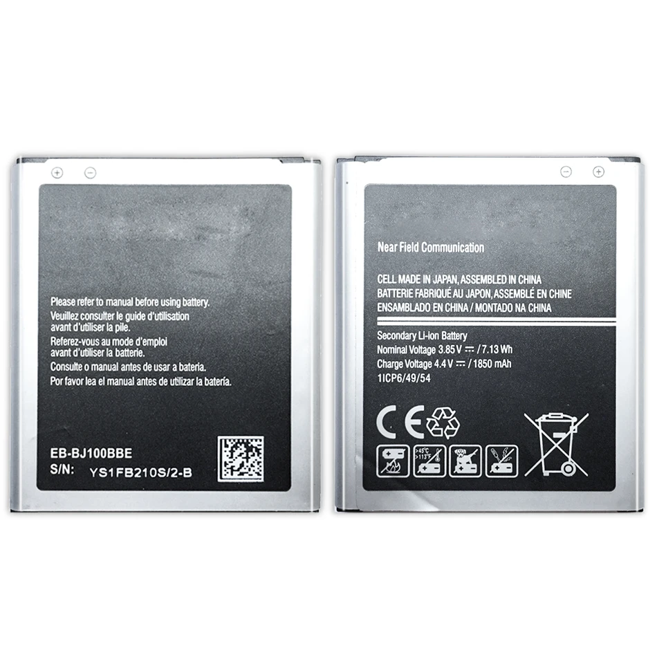 EB-BJ100BBE 1850 мА/ч, samsung Батарея для samsung Galaxy J1( версия) J100 J100F J100H J100FN J100M J100D
