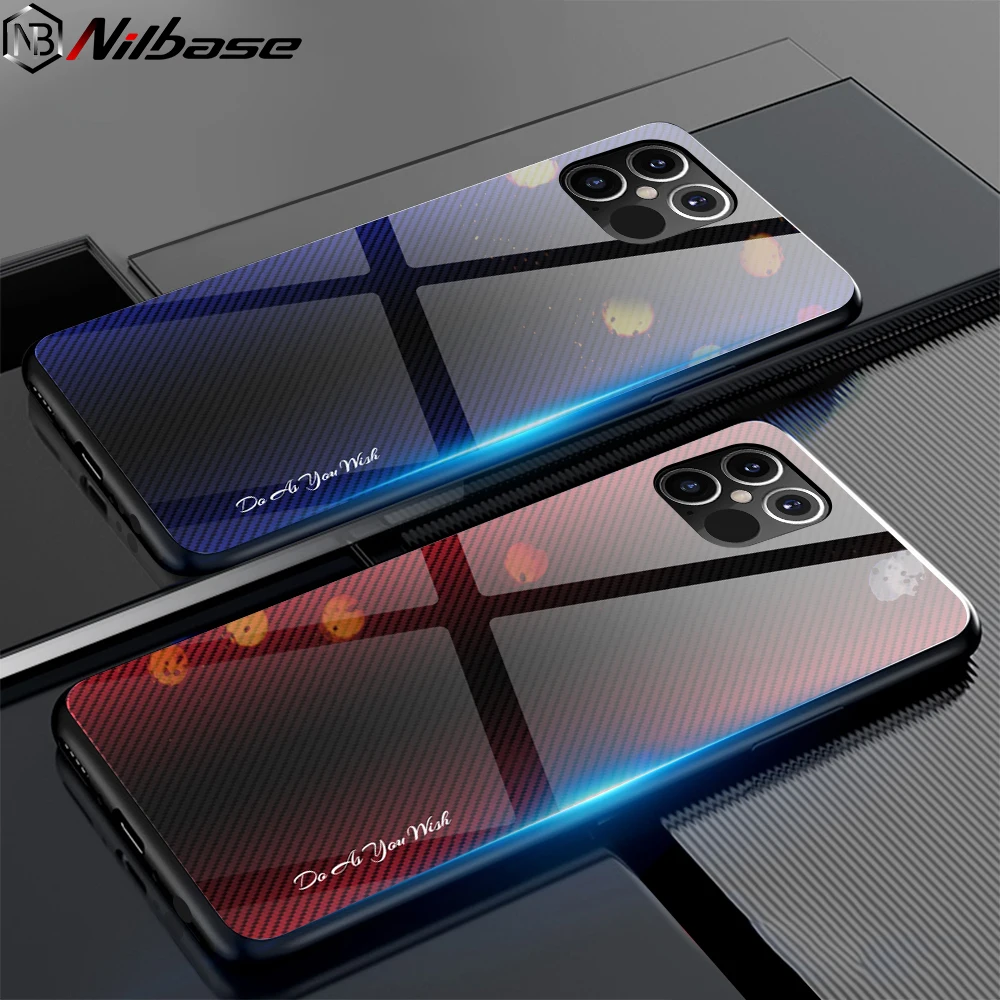 Чехол из закаленного стекла градиентного цвета для iPhone 12 11 Pro MAX XR X XS SE 2020 6 6S 7 8 Plus