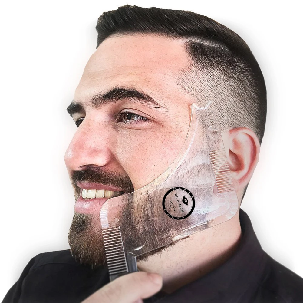 

New Double Sided Moustache Moulding Comb Moulding Black Template Ruler Moustache Moustache Moulding Tool Moustache Comb