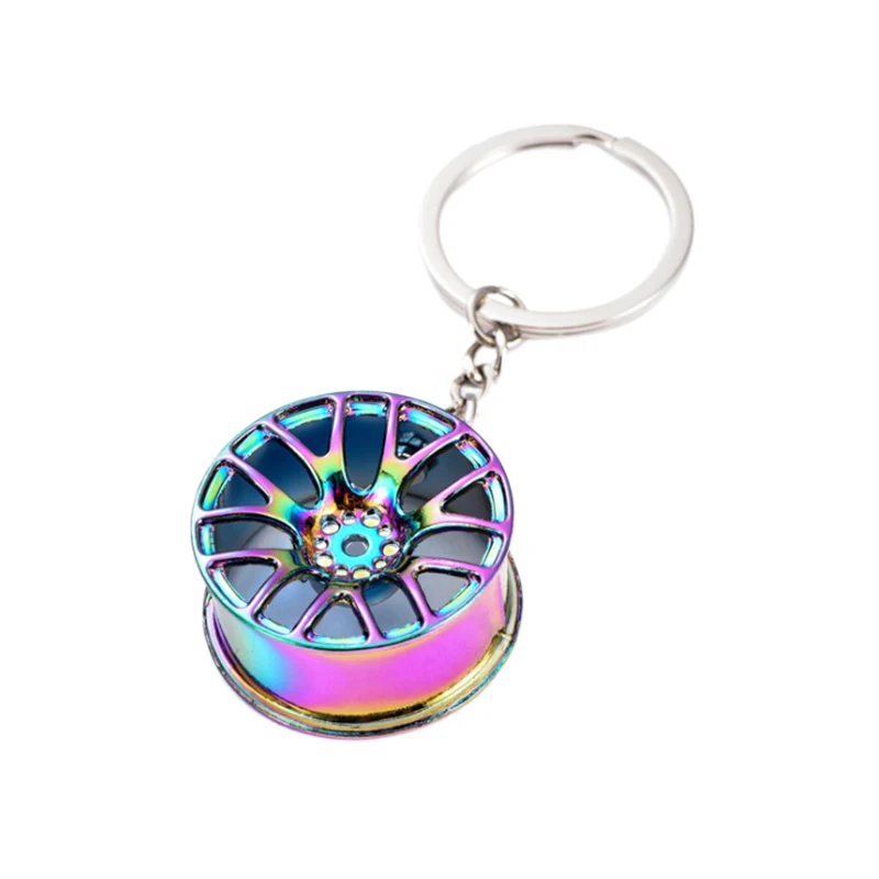 

Metal Wheel Hub Flywheel Hanging Hip-Hop Auto Interior Rear View Mirror Decoration Car Pendant Ornaments