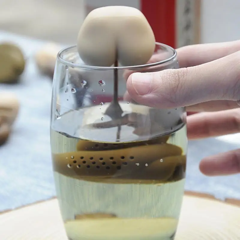 Многоразовые силиконовые Чай Infuser Творческий корма в форме забавных пакетик