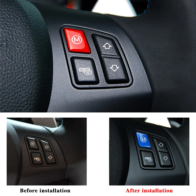Steering wheel buttons for BMW f10 f15 f30 f34 M1 M2 mode switch M sport performance high quality replacement red blue trim