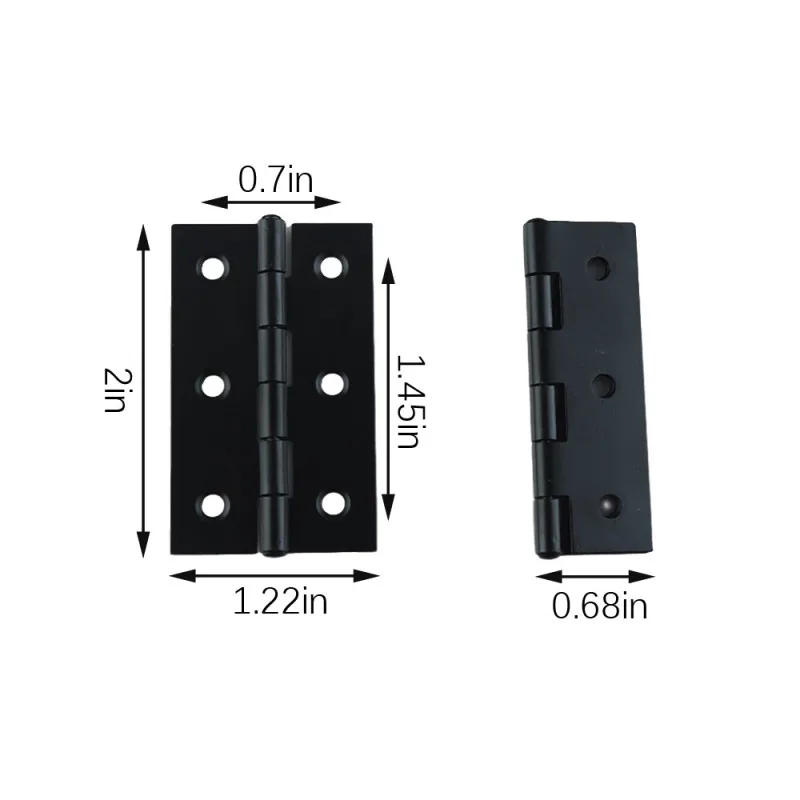10/20pcs Hardware Stainless Steel Hinges Door Connector Drawer 6 Mounting Holes Durable Furniture Bookcase Window Cabinet Home stainless steel hinges door hinges
