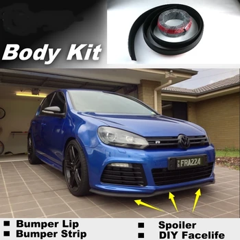 

Bumper Lip Deflector Lips For Volkswagen VW Golf 3 4 5 6 7 Rabbit Caribe Cabrio Front Spoiler Skirt / Body Kit / Strip