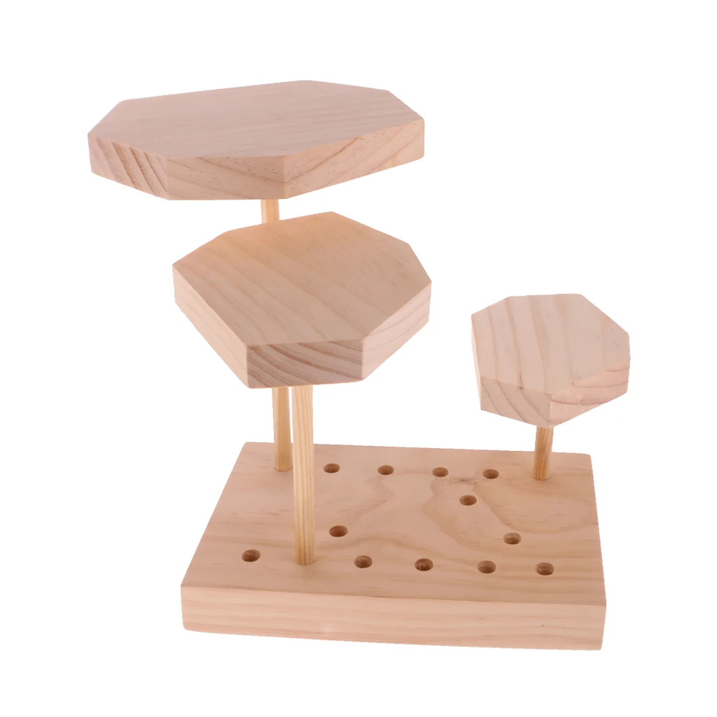 Wooden Jewellery Boxes Display / Plain Unfinished Wood Trinket Storage Box