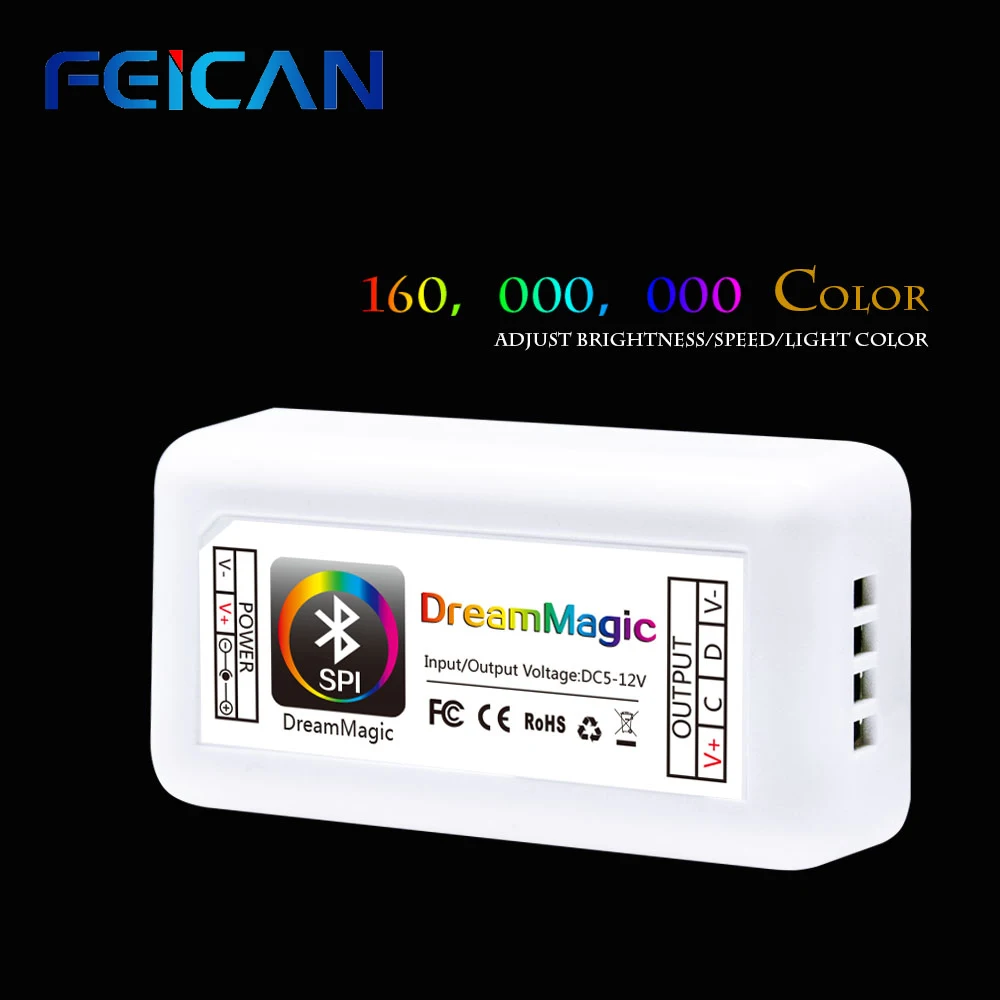 Светодиодный RGB контроллер Bluetooth Magic DC12-24V 10A 3CH светодиодный цветной RGB светодиодный контроллер на Android и IOS приложение для SMD3528 5050 светодиодный
