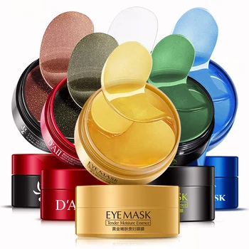 

Crystal Gold Eyes Mask 60Pcs Collagen Anti Wrinkle Care Eye Patches Dark Circle Remove Gel Patch Anti-Aging Skin Care Products M