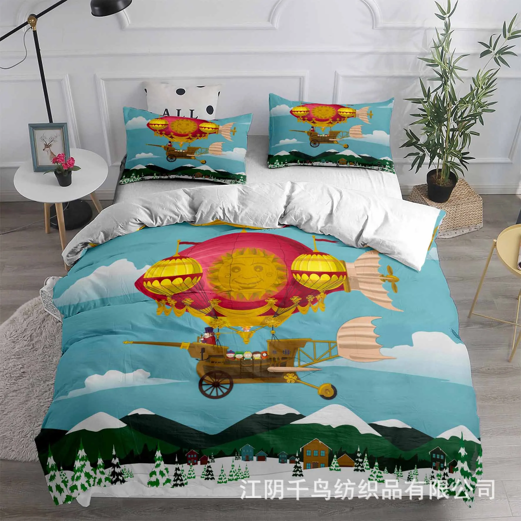 top Bedding Sets Bedding Sets South Cartoon Park Australia /Europe/USA Full Queen King Size Quilt Duvet Cover Pillow Case 2-3 Pieces Sets duvet covers Bedding Sets