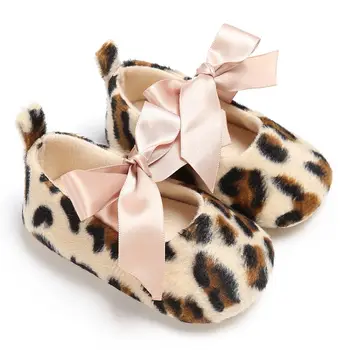 

Leopard Baby Girl Shoes Soft Leopard Print Bow Soft Newborn Anti-slip Baby Shoes Soft Sole Kids First Walkers Baby Moccasins1 l