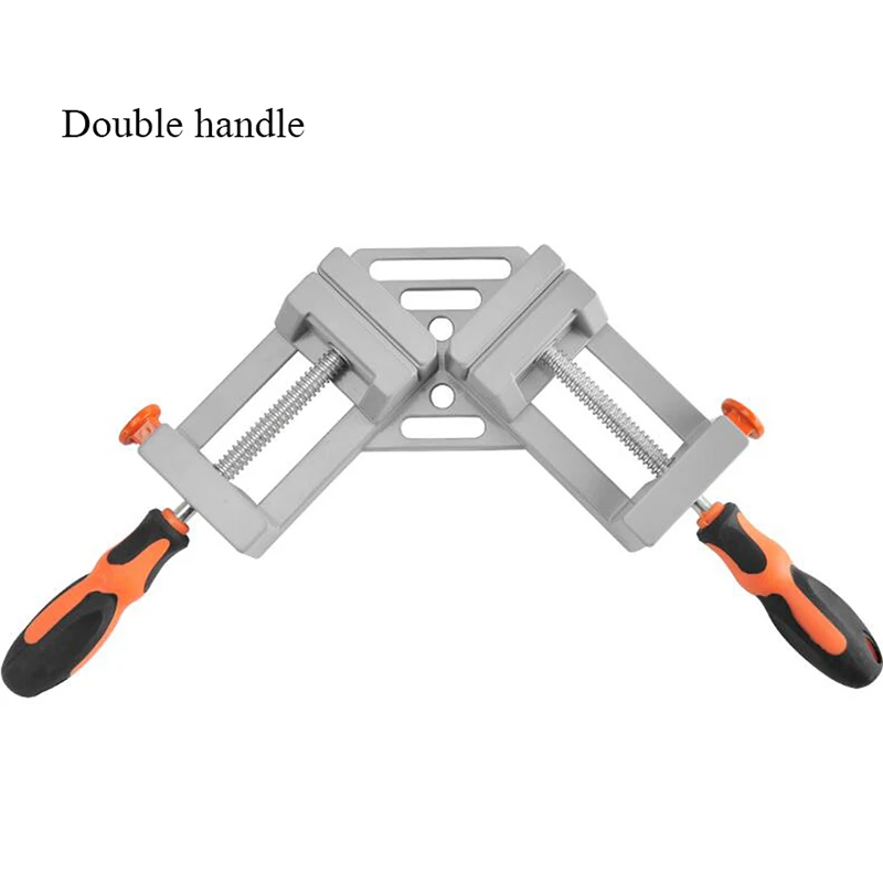 

Double-handle 90 Degree Right Angle Clip Photo Frame Corner Clip Woodworking Vise Workbench