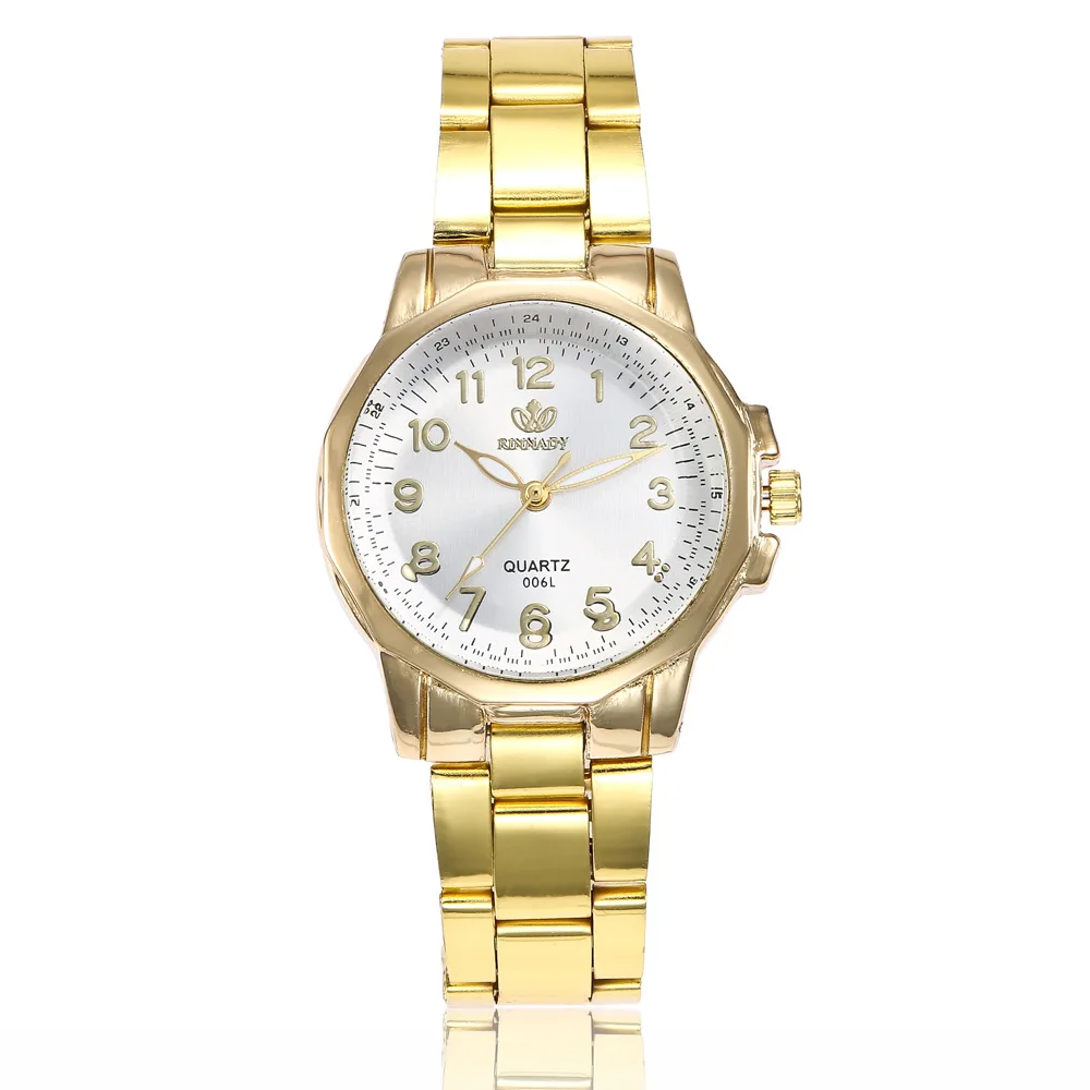 

2019 New Style Top Grade-Style Steel Watch Korean-style Popular with Numbers Surface Quartz Gold Steel Belt Fashion Watch Women'