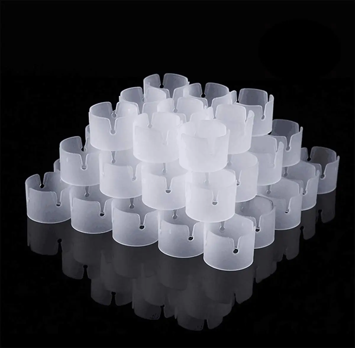 

METABLE 100pcs Balloon Ring Clips for Balloon Arch and Balloons Column Stand Party Decoration Accessory Balloon Buckle Clear