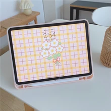 Dessin Animé mignon Avec Fente À Crayon Pour iPad 3 10.5 Pro 2020 11 pouces Étuis 2019 pour iPad 2017 2018 Air2 9.7 Mini 5 Couverture Capa