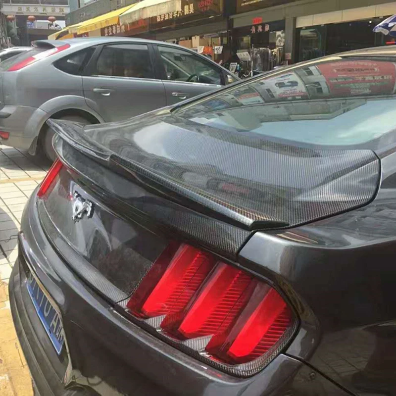 Подходит для Ford Mustang спойлер Mustang украшение автомобиля высокого качества черный спойлер заднего крыла из углеродного волокна
