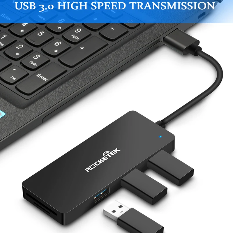 Алюминий usb-хаб с кард-ридер 3 Порты и разъёмы usb 3,0 концентратор Тип C концентратор w/Micro USB Мощность Порты и разъёмы для macbook pro ноутбук компьютер