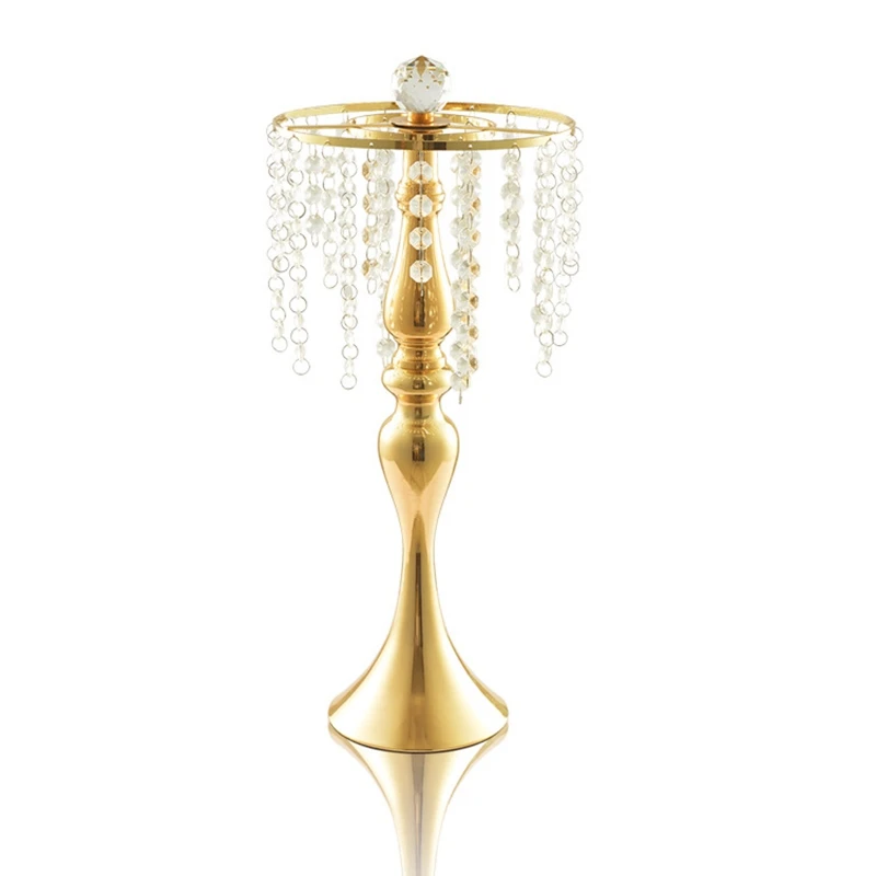 

S Shape Acrylic Glass Beaded Curtain Rotating Path Engagement Wedding Accessories Ferris Wheel Mermaid Candle Holder Flower Vase