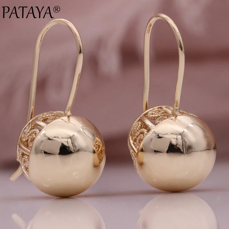 Hollow Spherical Long Earrings - Image 2