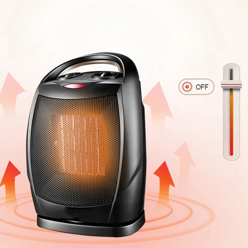 1500 W/750 W Керамика обогреватель с защитой от перегрева защита от опрокидывания Портативный нагреватель с термостатом Управление для офисные туфли