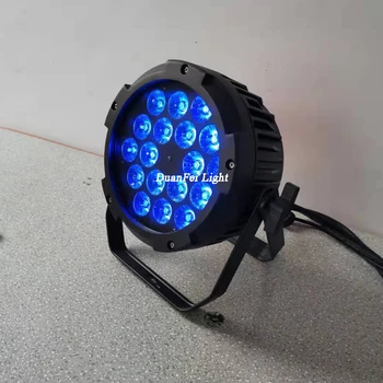 

10 pieces high brightness ip65 led par wasjh wall light dj par led rgbwa uv 18x18