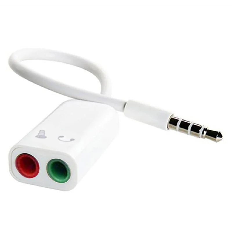 

3.5mm Headphone Splitter Headset Two-line Converter Microphone Audio Adapter