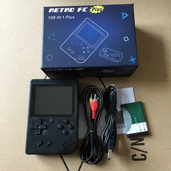 

Mini FC Nostalgic Children's Game Machine Tetris Handheld Game Console Machine PS P Built - In 168 Games. portable game console