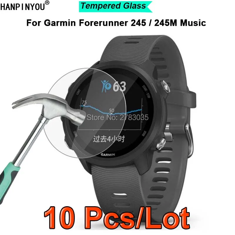 10 Pcs Per Garmin Forerunner 245 245 Musica 245 M Intelligente Orologio 2.5D Ultra-Sottile Temperato Temperato Pellicola Di Vetro Protezione Della Pro