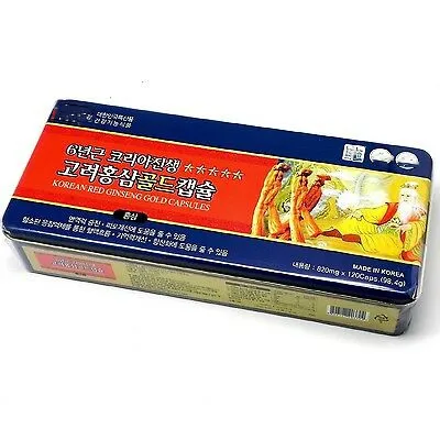 

6 Years Korean Red Ginseng Roots Extract Capsules_820mg x 120 Tablets (98.4g)