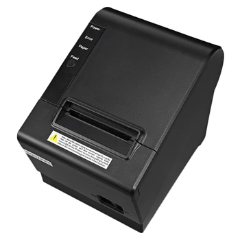 

Small Pos Printer 200Mm/S 80Mm Receipt Thermal Printer with Usb Lan Ethernet Port Auto Cutter Bill EU Plug