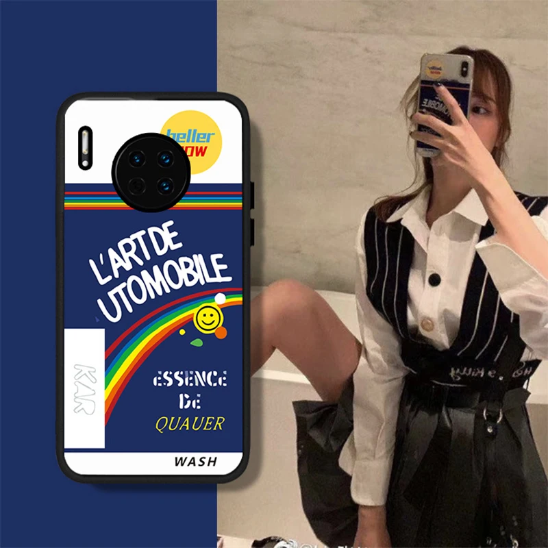 INS Korea Phone Case For Huawei Mate 20 10 9 P10 P20 P30 Pro Fashion Silicone Luxury Cover Nova 3i 5 4 E 2S Cases | Мобильные