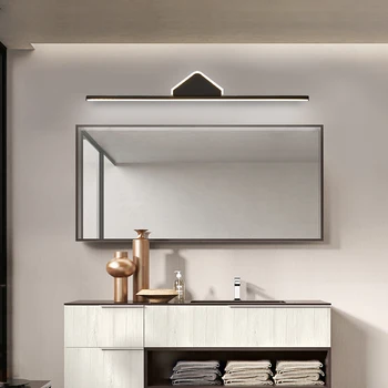 

Simple Modern Led Mirror Headlight Bathroom Bathroom Mirror Cabinet Light Waterproof Anti-fog Lamp Makeup Mirror Lights Aluminum