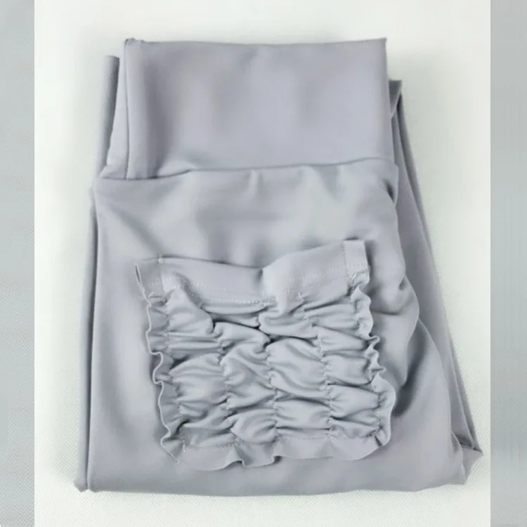 gray Модное тело, дышащий, вдыханный пот, приподнятые ягодицы, штаны для йоги, сплошной цвет карман, штаны для девочек женские брюки - Цвет: gray