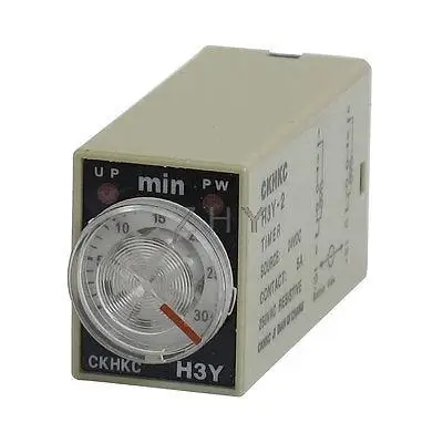 

H3Y-2 DC 24V DPDT 0-30 Minutes 30M 8 Pins Power on Time Delay Relay