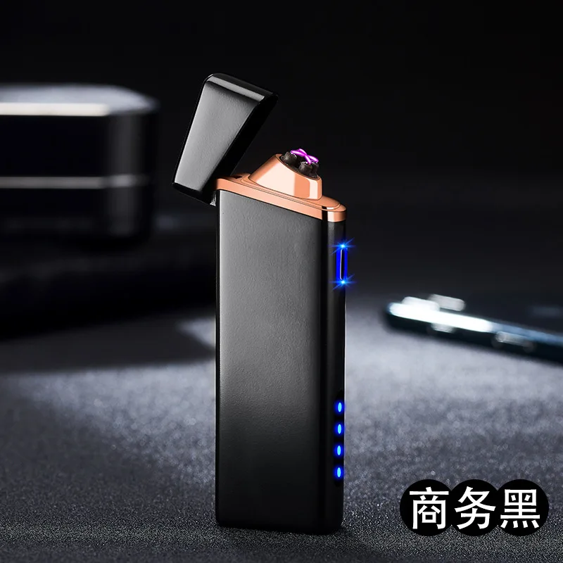Дактилоскопическая электрическая зажигалка с гнездом USB двойная дуга плазменная