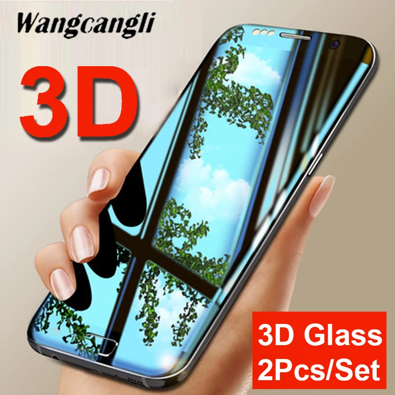 2 шт./компл. защитное стекло 3D изогнутое закаленное стекло для samsung Galaxy S7 S7Edge защита экрана полное покрытие безопасная защитная пленка