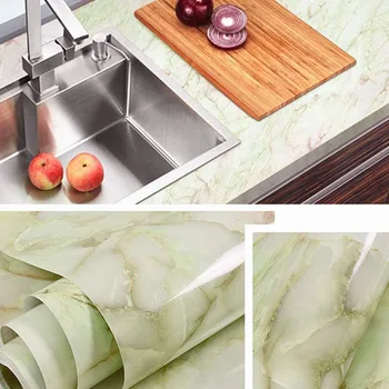 

5M Imitation Marble Wall Stickers Granite Vinyl Wallpaper Waterproof Kitchen Wall Stickers Marble Anti-oil Anti-fouling Sticker