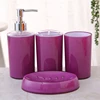 4 Pcs/Set Bathroom Accessories Suit Plastic Soap Dispenser Cup Toothbrush Holder Soap Dish Set ► Photo 2/6