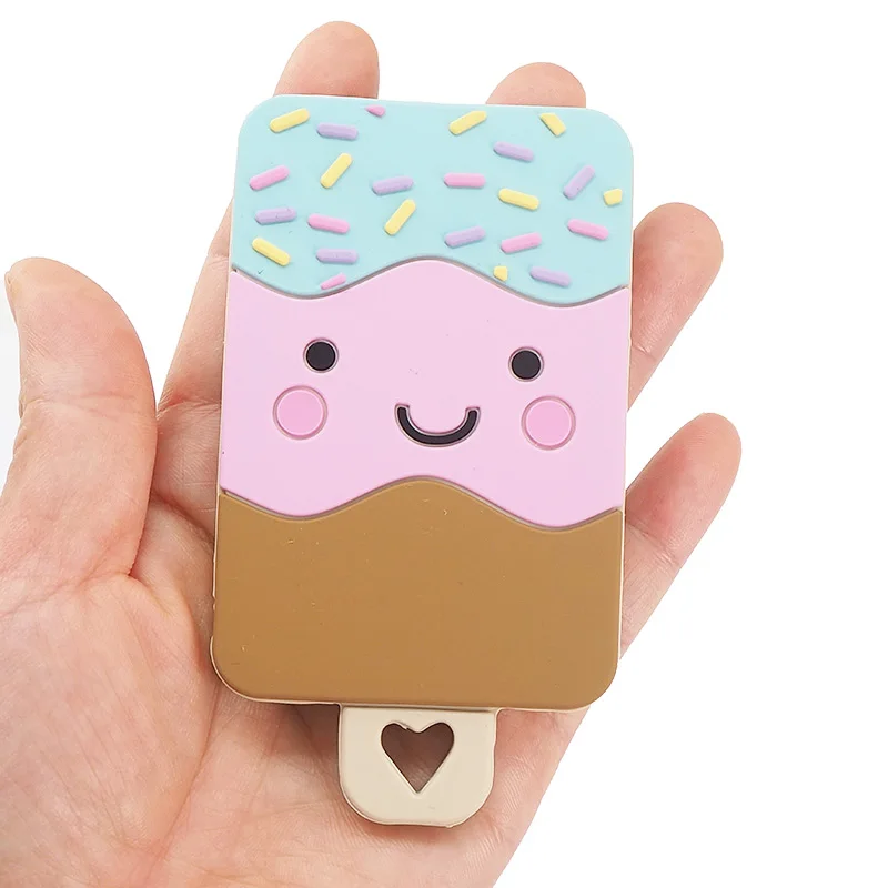 Chenkai Silicone Mordedor Princesa Soldado Leão Castelo Foguete Sushi Arco-íris Bolo Raposa Dentição Faça Você Mesmo Bebê Manequim Acessório 10 Pçs 45 Mordedores p bebê