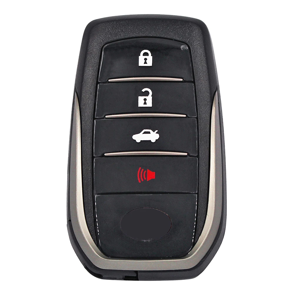 Buttons Remote Key Fob Shell Toyota Fortuner Prado Camry Rav4 Highlander Crown Smart Keyless Case Housing 2/3/4