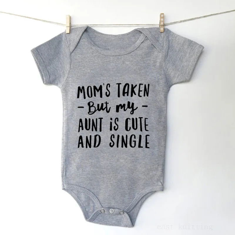 My Mom Is Taken But Ask For My Aunt/'s Phone Number Baby Bodysuit Funny Girl Boy Clothing