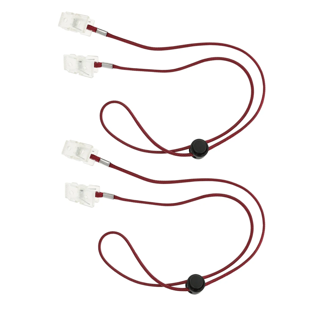 6pcs Flexible Napkin Clips Landyard Bib Eating Towel Holder String Adjustable String Chains Hold Your Napkin in Secure Place